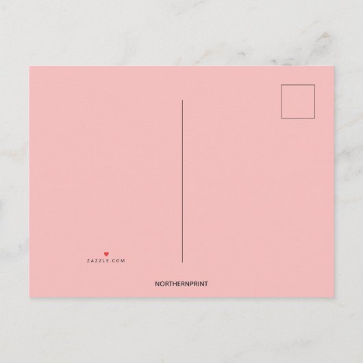 Bewerkbare stamboom van harten adoptie uitnodiging briefkaart (Achterkant)