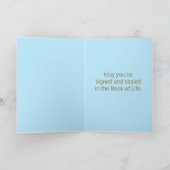 Bewerkbare ster van David Yom Kippur Blessings Kaa Kaart (Binnen)