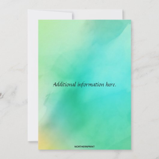 Bewerkbare sterren en cocktails Uitnodiging voor v (Achterkant)