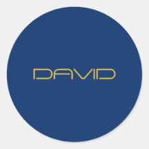 Bewerkbare stijlvolle tekst | Goud & Marine Blauw