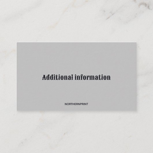 Bewerkbare Stone Angel Monumenten en grafstenen Visitekaartje (Achterkant)