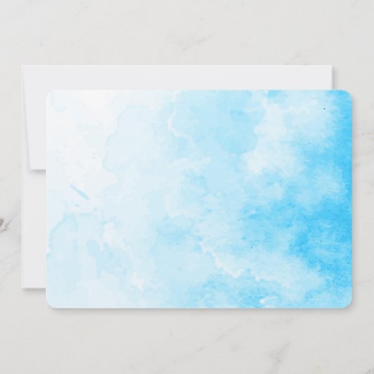 Bewerkbare strand verjaardag foto uitnodigingen (Achterkant)