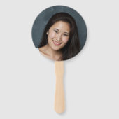 Bewerkbare strepen en achtergrond kleur Sportieve Handwaaier (Achterkant)