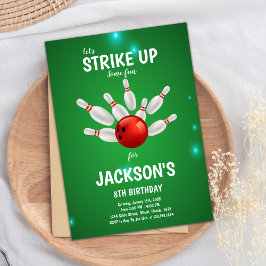 Bewerkbare Strike Party Uitnodigen voor kinderen Kaart
