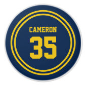 Bewerkbare stripes en achtergrondkleurensorf keramische knop (Voorkant)