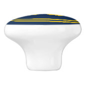 Bewerkbare stripes en achtergrondkleurensorf keramische knop (Zijkant)