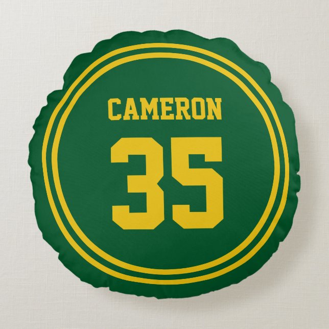 Bewerkbare stripes en achtergrondkleurensorf rond kussen (Voorkant)