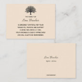 Bewerkbare structuur Silhouette-waardering Notitiekaartje (Voorkant / Achterkant)