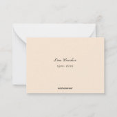 Bewerkbare structuur Silhouette-waardering Notitiekaartje (Achterkant)