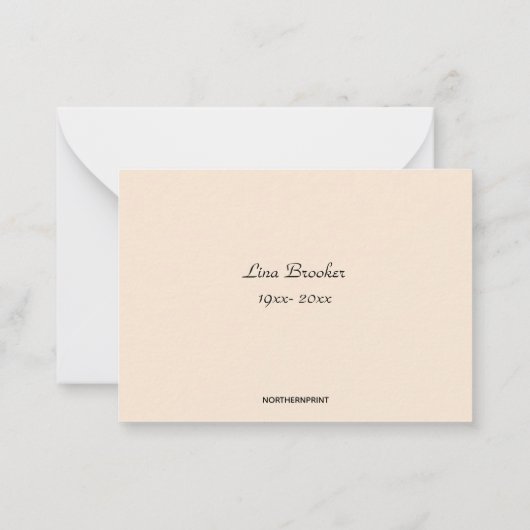 Bewerkbare structuur Silhouette-waardering Notitiekaartje (Achterkant)