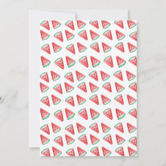 Bewerkbare Summer Party Printable Kaart (Achterkant)