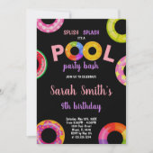 Bewerkbare Summer Swim Party Uitnodigen met Floati Kaart (Voorkant)