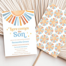 Bewerkbare Sunshine Baby shower Uitnodiging hier k