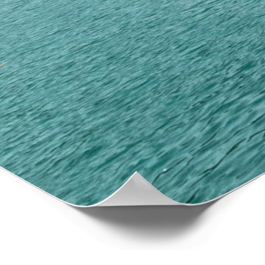 Bewerkbare Surreal Flock of Turtles Art Poster (Hoek)