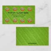 Bewerkbare Sushi Bar Loyalty Rewards Kaart (Voorkant / Achterkant)