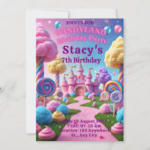 Bewerkbare Sweet Celebration Verjaardag Uitnodigen Kaart (Voorkant)