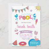 Bewerkbare Sweet & Magical Summer Party Uitnodigen Kaart (Voorkant)