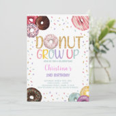 Bewerkbare Sweet Sprinkle Party Uitnodiging voor k (Staand voorkant)