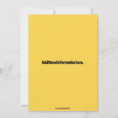 Bewerkbare taart en ballonnen Verjaardag Kaart (Achterkant)