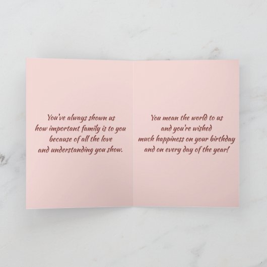 Bewerkbare taart en kaars verjaardag kaart (Binnen)