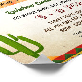 Bewerkbare Taco potluck flyer Poster (Hoek)