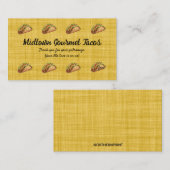Bewerkbare Taco Shop Loyalty Rewards Kaart (Voorkant / Achterkant)