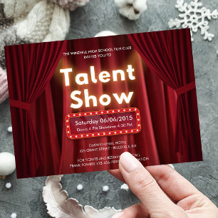 Bewerkbare Talentshow Theater Uitvoerende Kunsten  Kaart