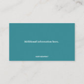 Bewerkbare tandarts visitekaartje (Achterkant)