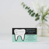 Bewerkbare tandartsafspraak visitekaartje (Staand voorkant)