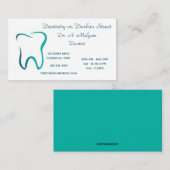 Bewerkbare Tandheelkunde op Durban Street Tooth Visitekaartje (Voorkant / Achterkant)