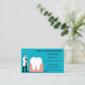 Bewerkbare Tandheelkunde Periodontist Visitekaartje (Staand voorkant)