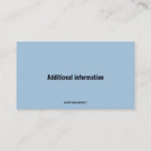 Bewerkbare tapijtreinigers Visitekaartje (Achterkant)