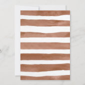 Bewerkbare Teddy Bear Baby shower Invitation Brown Kaart (Achterkant)