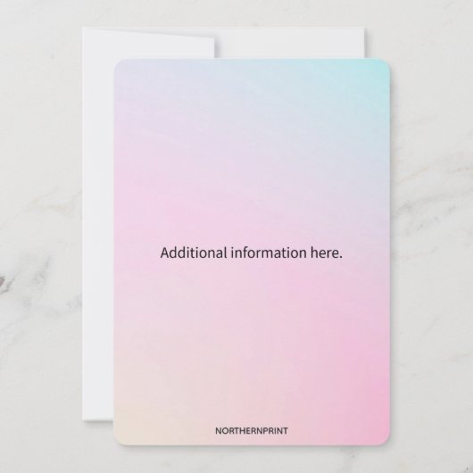 Bewerkbare teddyberen en ballonnen onthullen gesla kaart (Achterkant)