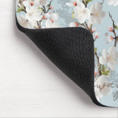 Bewerkbare tekst altijd in bloei muismat (Hoek)