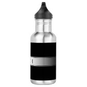 Bewerkbare tekst en kleuren | Verloopstreep met ra Waterfles (Rechts)