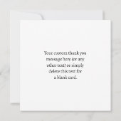 Bewerkbare tekst en uw Logo of ander ontwerp Bedankkaart (Achterkant)