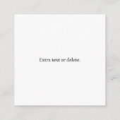 Bewerkbare tekst en uw Logo of ander ontwerp Informatiekaartje (Achterkant)