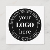 Bewerkbare tekst en uw Logo of ander ontwerp Informatiekaartje (Voorkant)