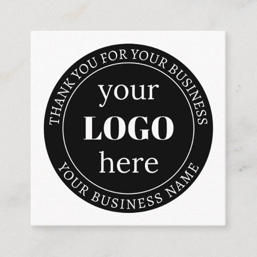 Bewerkbare tekst en uw Logo of ander ontwerp Informatiekaartje (Voorkant)