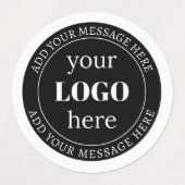 Bewerkbare tekst en uw Logo of ander ontwerp Labels (Design 1)