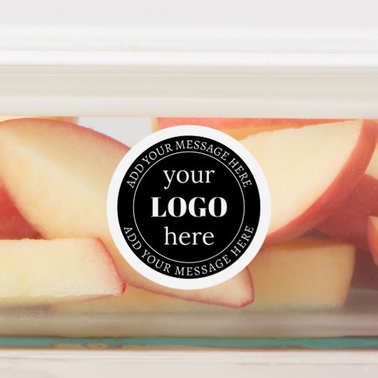 Bewerkbare tekst en uw Logo of ander ontwerp Labels (Aangebracht)