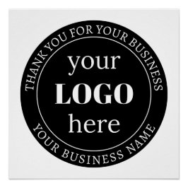 Bewerkbare tekst en uw Logo of ander ontwerp Perfect Poster