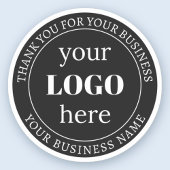 Bewerkbare tekst en uw Logo of ander ontwerp Sticker