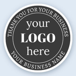 Bewerkbare tekst en uw Logo of ander ontwerp Sticker