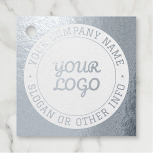 Bewerkbare tekst met uw bedrijfslogo bedankjes labels