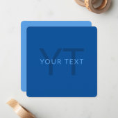 Bewerkbare Tekst Sjabloon voor Monogrammed Naam en (Voorkant / Achterkant in situ)