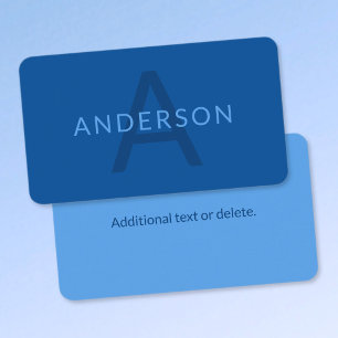 Bewerkbare Tekst Sjabloon voor Monogrammed Naam en