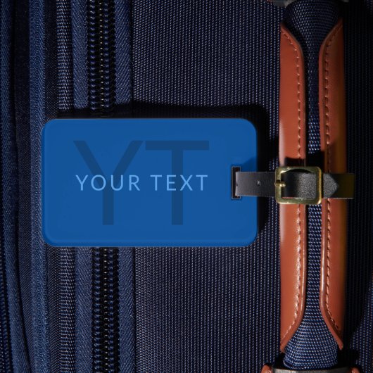 Bewerkbare Tekst Sjabloon voor Monogrammed Naam en Bagagelabel (Voorkant Insitu 4)