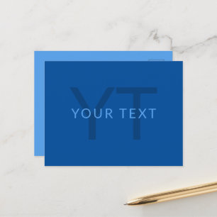 Bewerkbare Tekst Sjabloon voor Monogrammed Naam en Briefkaart